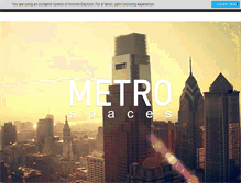 Tablet Screenshot of metrospaces.com